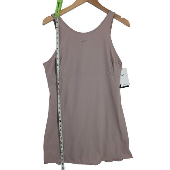 Nike Bliss Training Dress Womens L Mauve Attached Shorts Athletic Tennis - Picture 11 of 15